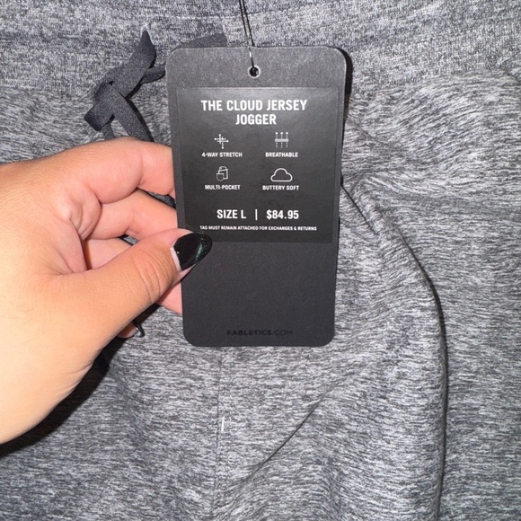 Fabletics The Cloud Jersey Jogger NWT LARGE - Picture 6 of 6